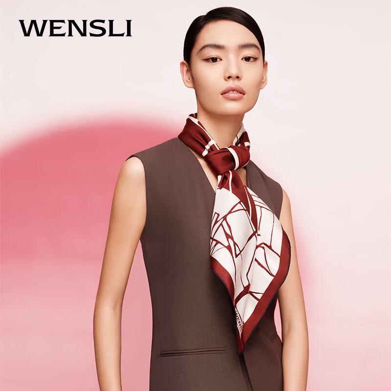 WENSLI Mulberry Silk Large Square Scarf