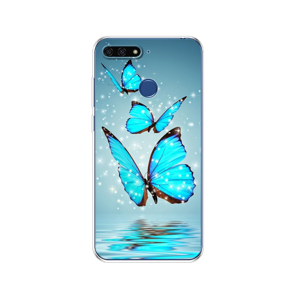 For Huawei Honor 7C 5.7 Inch Case Cover Soft Silicone TPU Cute Cover Back Protective Phone Case For Huawei Honor 7c Aum-L41 Bags