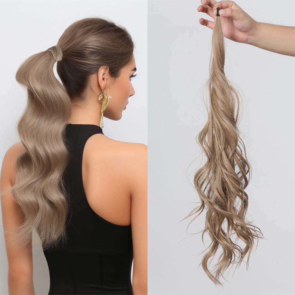 

Гибкая обертка вокруг хвоста, 25 дюймов, синтетические волосы для наращивания, натуральный вид для женщин, повседневное использование для вечеринок