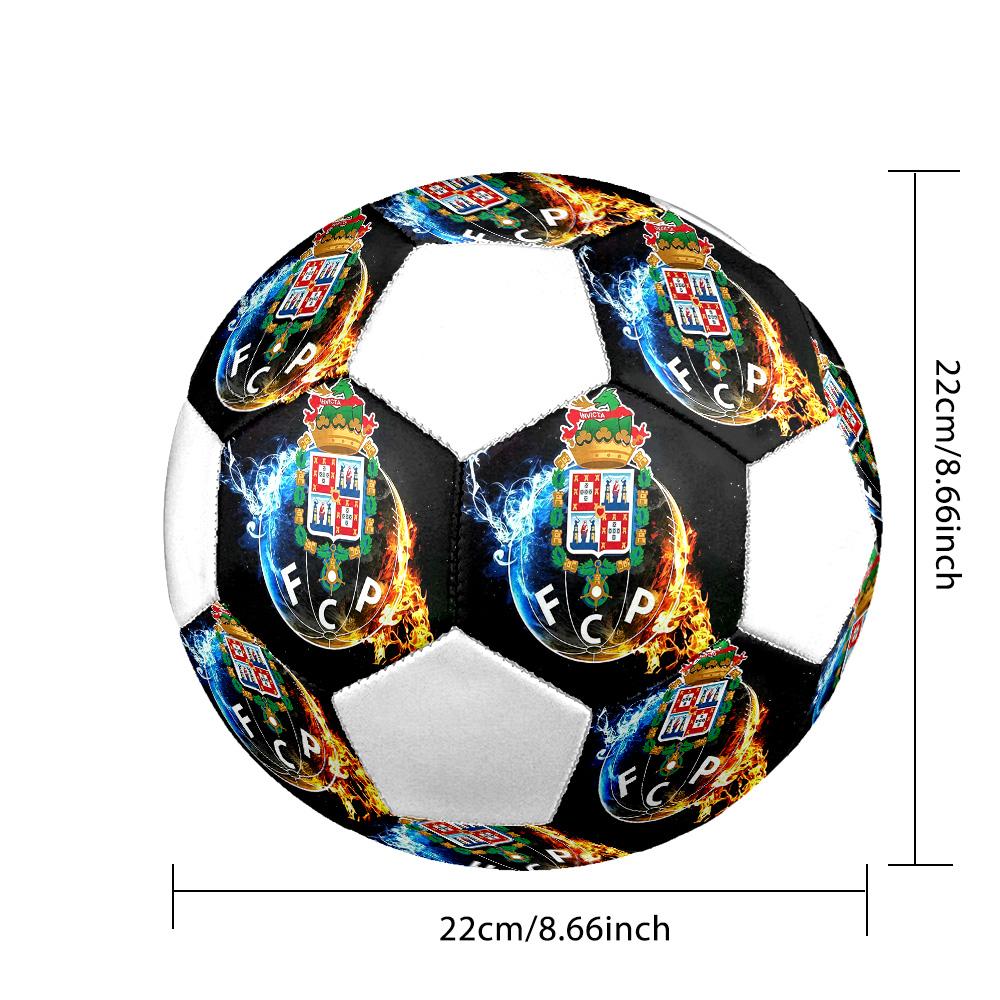 1PC FC Porto football size 5 soccer ball PrahaIndoor Soccer Ball Colorful All Ages Machine Stitched PVC Competition Ready Durable High-Bounce
