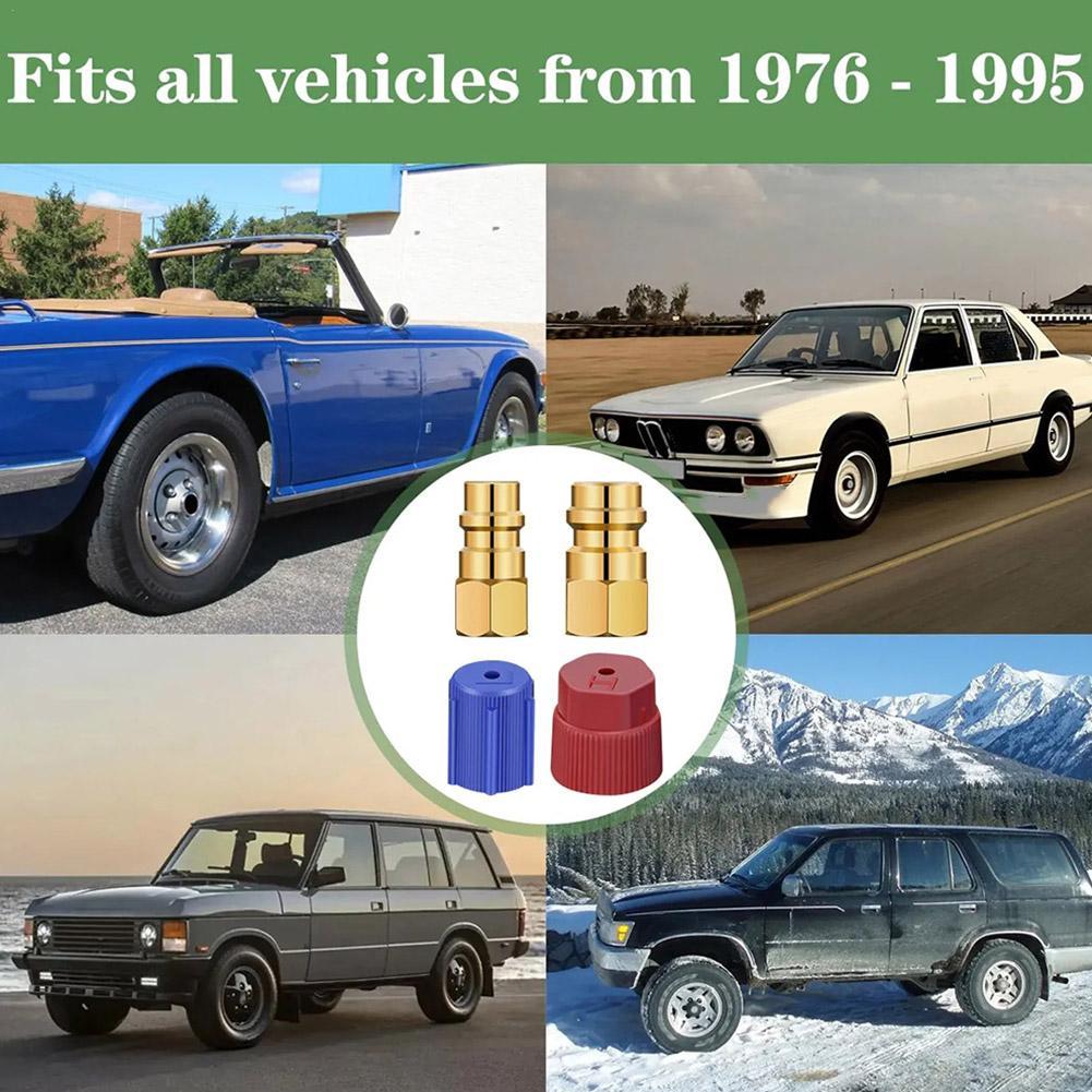 

2 шт. R12 - R134A заправочный клапан кондиционера воздуха адаптер порта модернизации адаптер зарядного порта быстроразъемное соединение