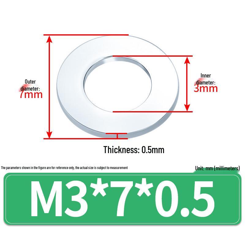 Extra Large Galvanized Metal Flat Washer (Sizes M1.6-M14)