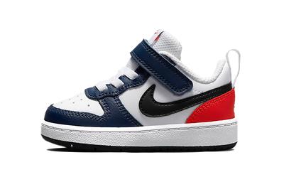 Court Borough Low 2 BTV Casual Low Top Skateboard Shoes White Blue Red Infant And Toddler DO7448-101