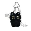 Black Cute Cat Plush Toy Doll Keychain Small Pendant Car Keyring Kitten Toy Doll For Boy Girl Brithday Gifts For Kids Adults Children's Birthday Gift