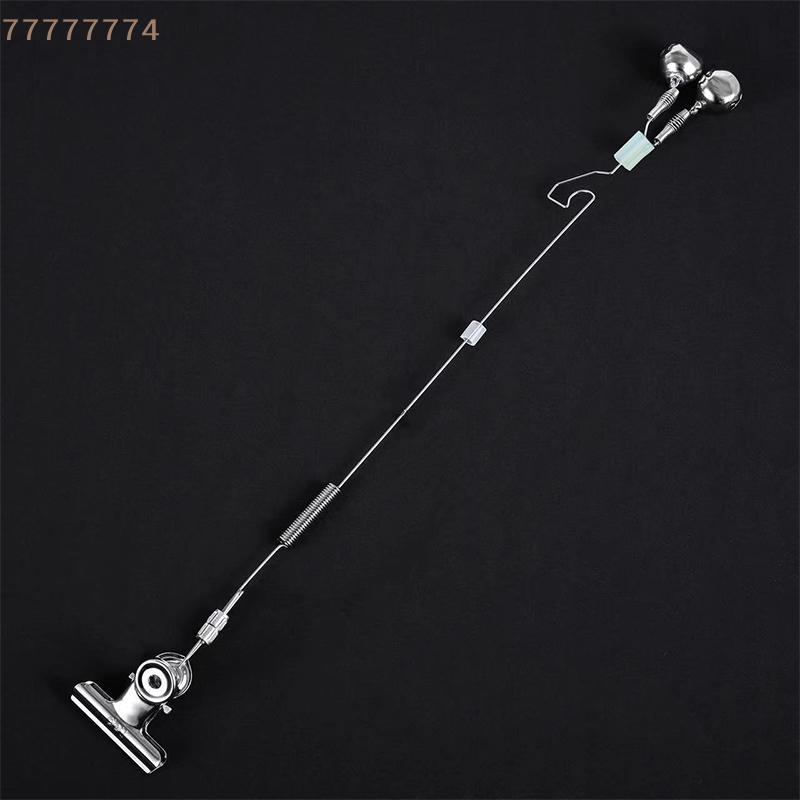 1PC Stainless Steel Fishing Bell Bite Alarm Anti-Corrosion Anti-Rust Carp Tackle Bite Bait Alarm for Fishing Rod