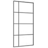 Vidaxl Sliding Door, Esg Glass And Aluminium, 102.5X205 Cm, Black