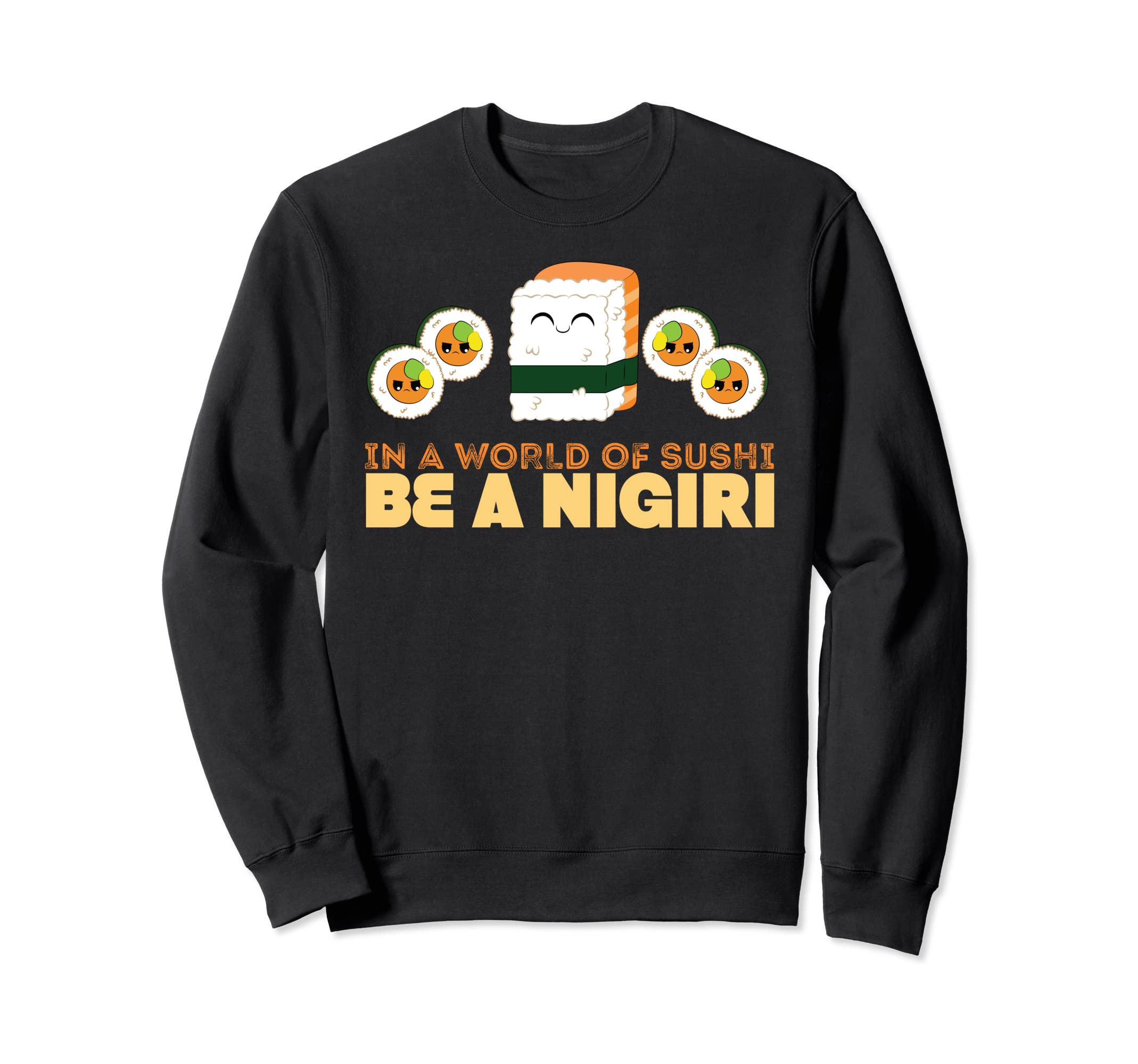 

In A World Of Sushi Nigiri Cute Japanese Sweatshirt чёрный