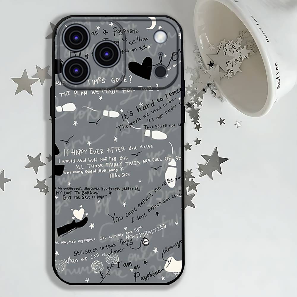 Band Maroon 5 Payphone Black Soft Case For iPhone 17 13 14 15 11 16 12 Pro Max Pro Max Plus E Air Mini Phone Cover Shell