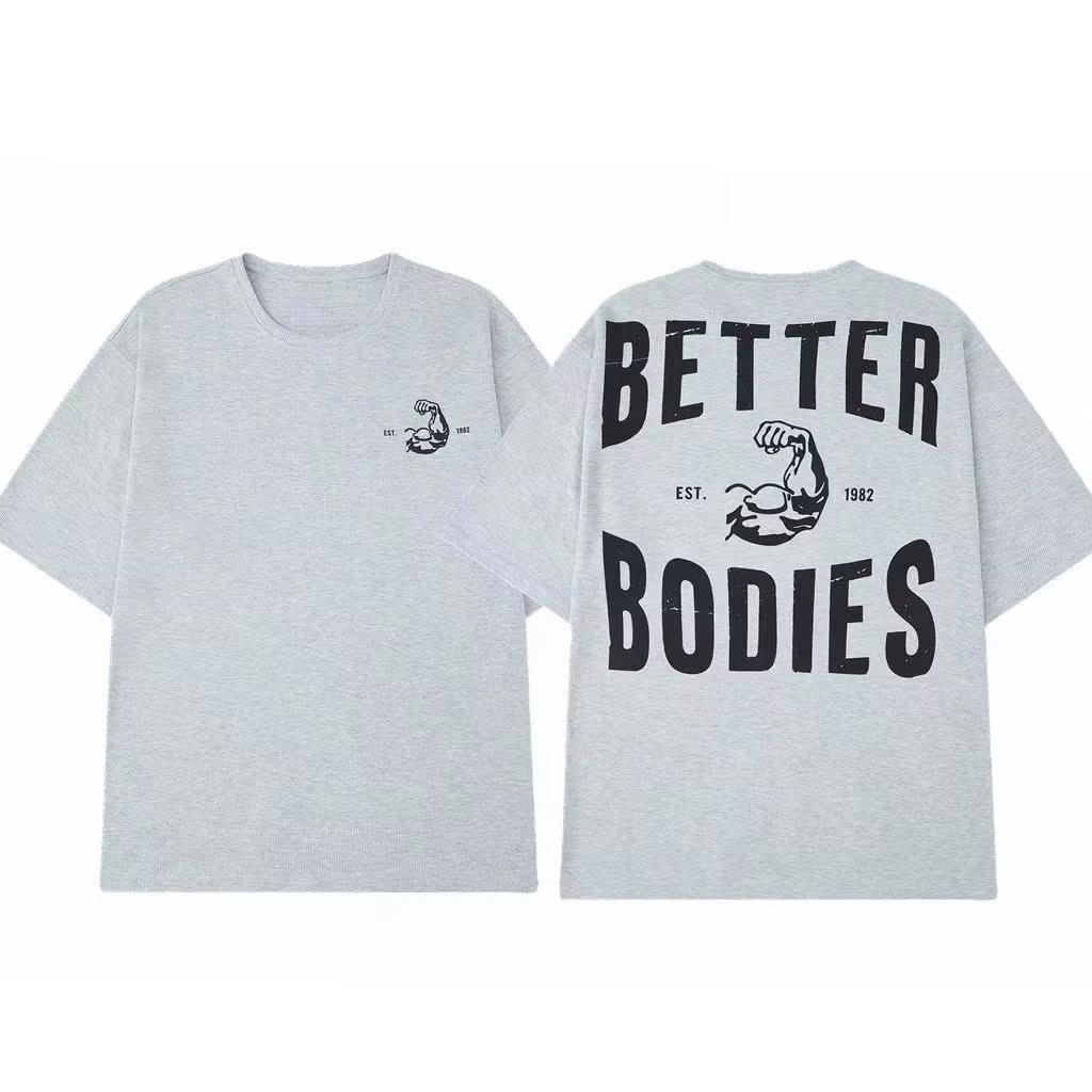 Men's Loose Large Size Exercise T-shirt Fitness Sports Short Sleeve Summer Top Casual Training Clothes