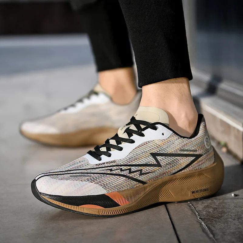 Marathon Cushion Carbon Plate Sports Running Shoes Men Breathable Lightweight Women Comfortable Nonskid Speciality Sneakers