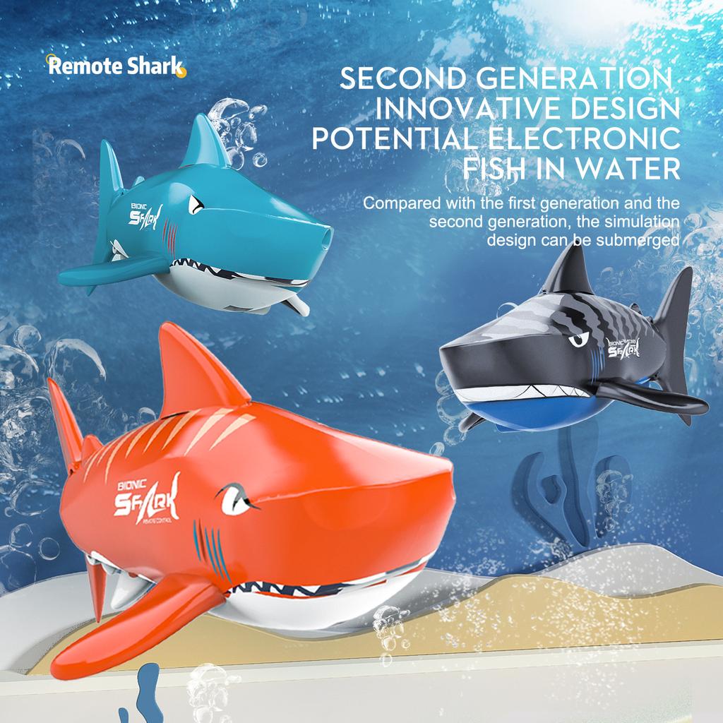 Neu RC Mini Fernbedienung Shark Tauchen Bionische Fisch Infrarot Sommer Wasser kinder Elektrische