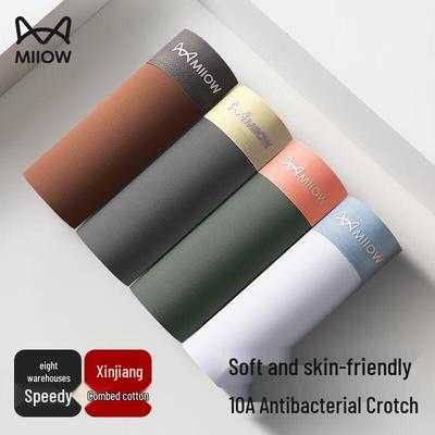 Youth Men's 10A Antibacterial Cotton Briefs - 4 Pack