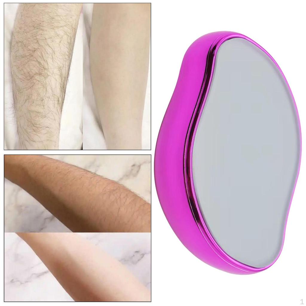 Painless Hair Removal Epilator Reusable Body Depilation Tool Rose Red