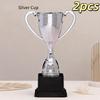 2Pcs Plastic Mini Award Trophy Toys Cute Kids Prizes for Kindergarten Parties Family Parent-child Activity Rewards
