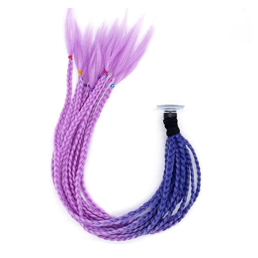 24" Helmet Braids Pigtails Motorcycle Helmet Braid Ponytail Motorbike Riding Helmet Pigtails Braids For Women Men Children