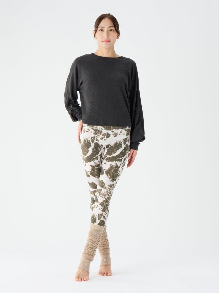 Suria Yoga Socks Made In Japan Leg Stays In One Size Fits Cappuccino [Nataraja] Warmers, Heelless, Toeless, Place, All,