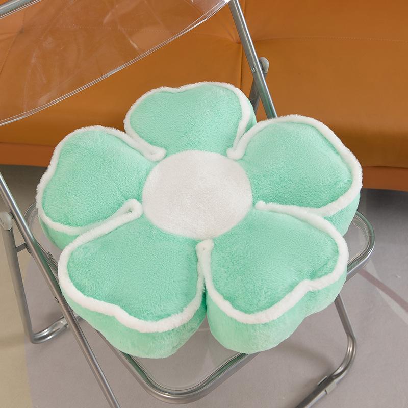 

ins ветер четырехлистный клевер цветок подушка для сиденья пятилепестковый цветок декоративная подушка подушка для стула подушка для татами для окна сидячая декомпрессия подушка для пукания 45cm зелёный