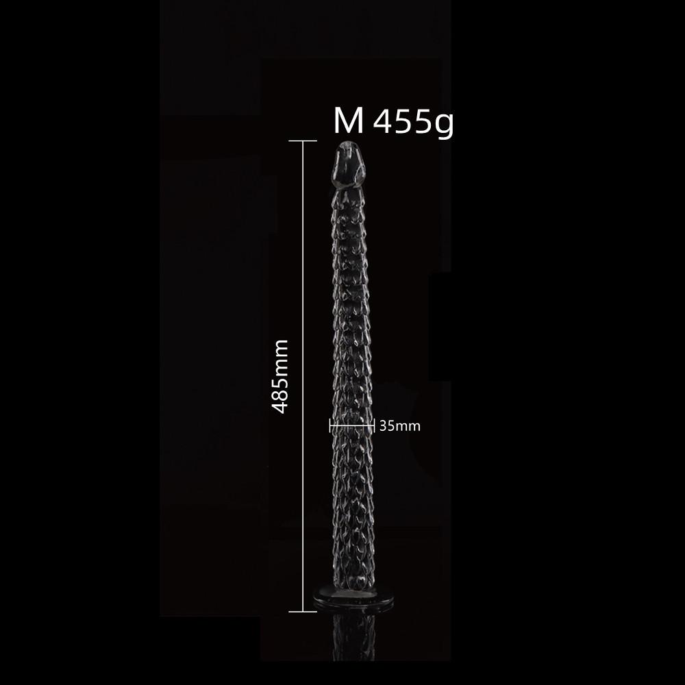 Deep Transparent Dragon Whip Dildos Female Climax Masturbation Device Soft Chrysanthemum Anal Massage Stimulating Sex Toys