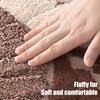 Leaf Pattern Bath Mat Absorbent Bathroom Rug with Anti Slip Bottom Thick Fuzzy Doormat Soft Rug