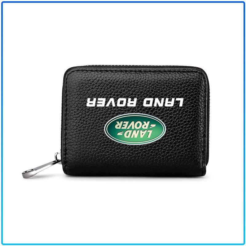 Leather Car Driver's License ID Card Bank Card Wallet Car Styling For Land Rover Freelander 2 L2 L319 L462 LF Range Sport Evoque L322 Discovery 2 3 4