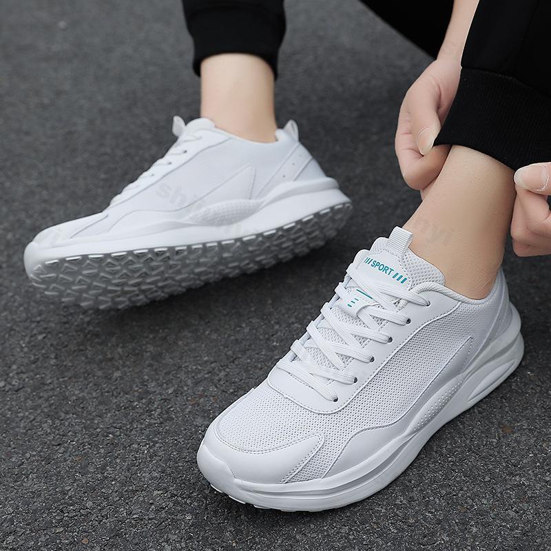 Mode 2025 Mode Frühling Trendige Herren Mesh Atmungsaktive Freizeit Sportschuhe Bequeme Dicke Sohle Schuhe Low Top Rutschfest Klobige Sneaker