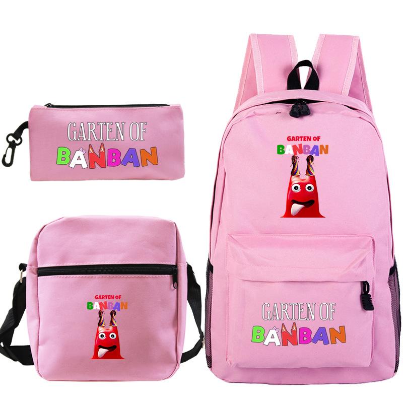 Spotted Garden Primary School Bag Shoulder Bag Pencil Bag Three-piece Set