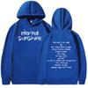Street Letter Print Hoodie Men Women Fashion Pullover Long Sleeves Loose Casual Vintage Oversized Comfort Sweatshirts