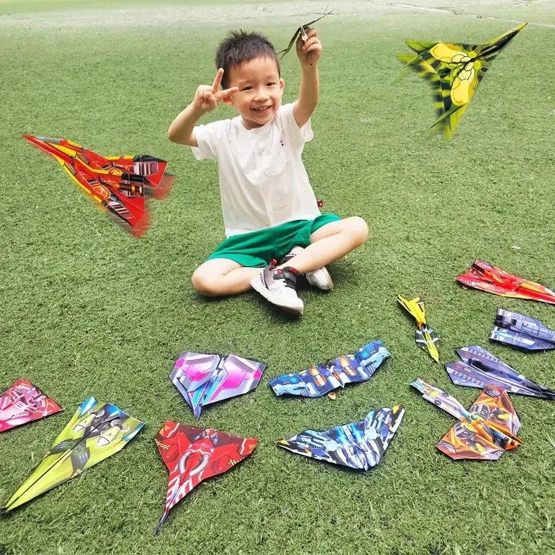 108pcs Children Creative Origami Paper Planes Folding DIY Parent-child Full Color Handicraft Toy Aircraft Educational Toy