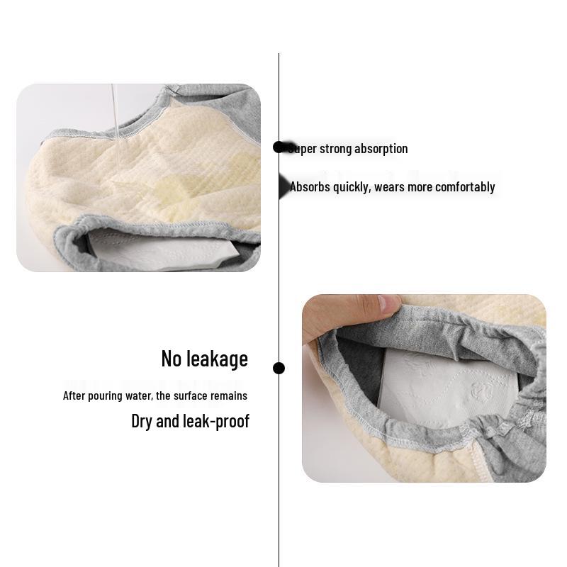 Unisex Pure Cotton Incontinence & Leak-Proof Underwear for Elderly and Menstrual Use