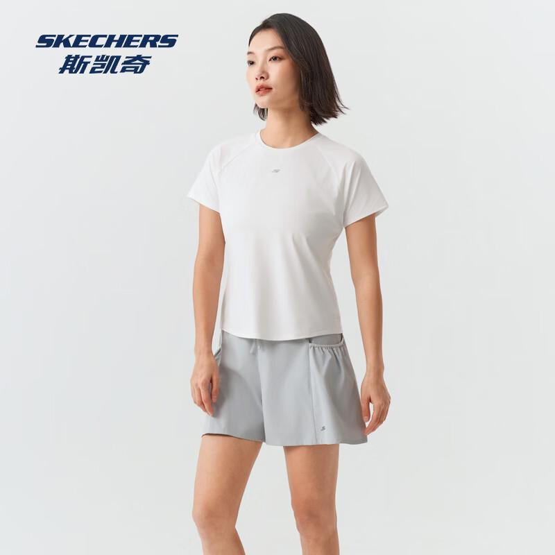 Skechers Women s Knitted Short Sleeve T-shirt L