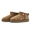 UGG CLASSIC ULTRA MINI 811 Manufacturing, Bear Dessert Shop Thermal Ankle Length Snow Boots Women's Chestnut Brown 1116109-CHE(Team80-)