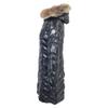 MONCLER FULMAR fur-lined down hoodie coat O blackUsed