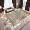 Chinese Style Gold Large Living Room Carpet Home Decoration Luxury Washable Coffee Tables Mat Light Luxury Lounge Rug Non-slip