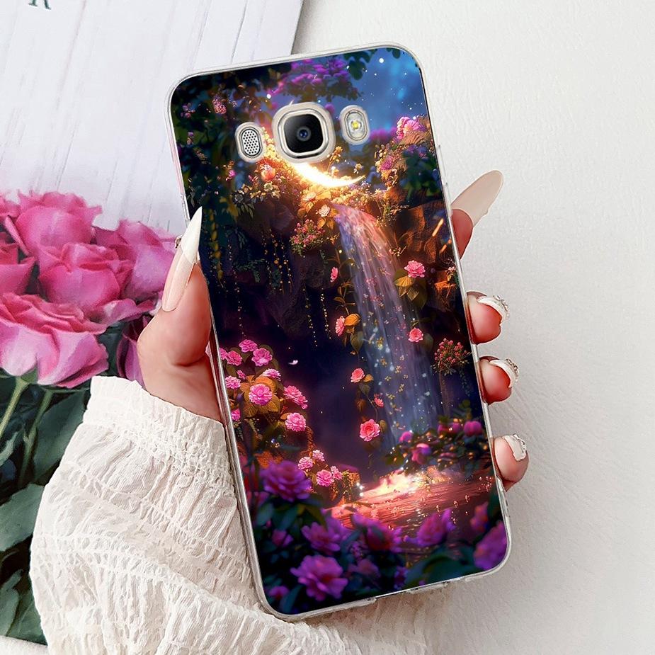 For Samsung Galaxy J5 2016 Case SM-J510F Luxury Fashion Painted Cover Soft Slim Phone Case For Samsung J3 J5 J7 2016 Fundas Bags