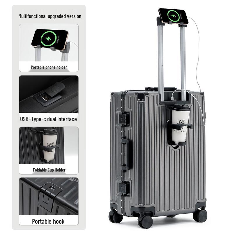 JOURHEY SHI Aluminum Frame Hardshell Luggage