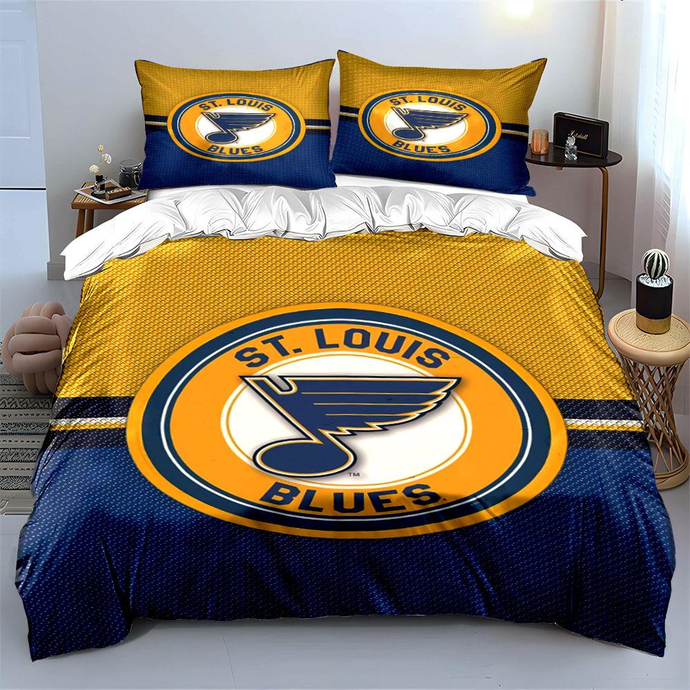 St. Louis Blues Bedding Set Bedding Duvet Cover Set Duvet Cover Pillowcases (1 * Duvet Cover 2 * Pillowcases, without duvet insert)