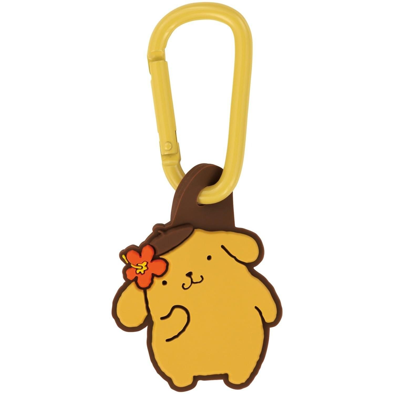 Skater Carabiner Rubber Mascot Sanrio Pompompurin Sunburn ZELK1-A
