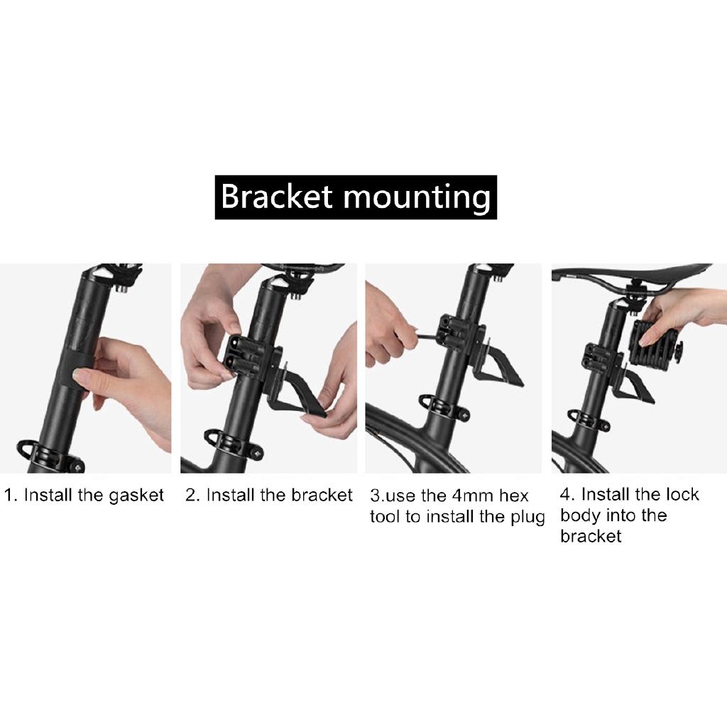 New 20 Sections 12 Level Portable Folding Bike Lock Digit Code Or Key Safety Chain Lock Hamburg-Lock Bicycle AntiTheft Locks Mount Bracket Bike Chain