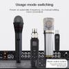 Microphone Wired to Wireless Transmitter and Receiver UHF Wireless Mic System for Audio Mixer Speaker Amplifier