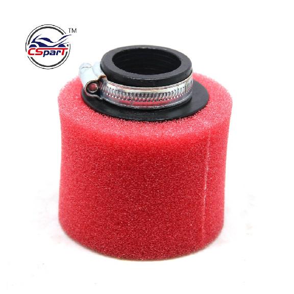 32mm 35mm 38mm 42mm 44mm 58mm Straight Neck Foam Air Filter Sponge Cleaner Moped Scooter Dirt Pit Bike Motorcycle RED Kayo BSE Air Filters 7