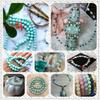 6 8 10 12 mm Frosted Blue River Amazonite matte beads natural stones Round loose beads for jewelry making bracelet necklace diy