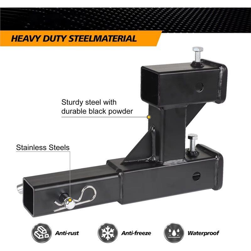 Double Hitch Receiver Hitch Adapter Trailer Dual Hitch