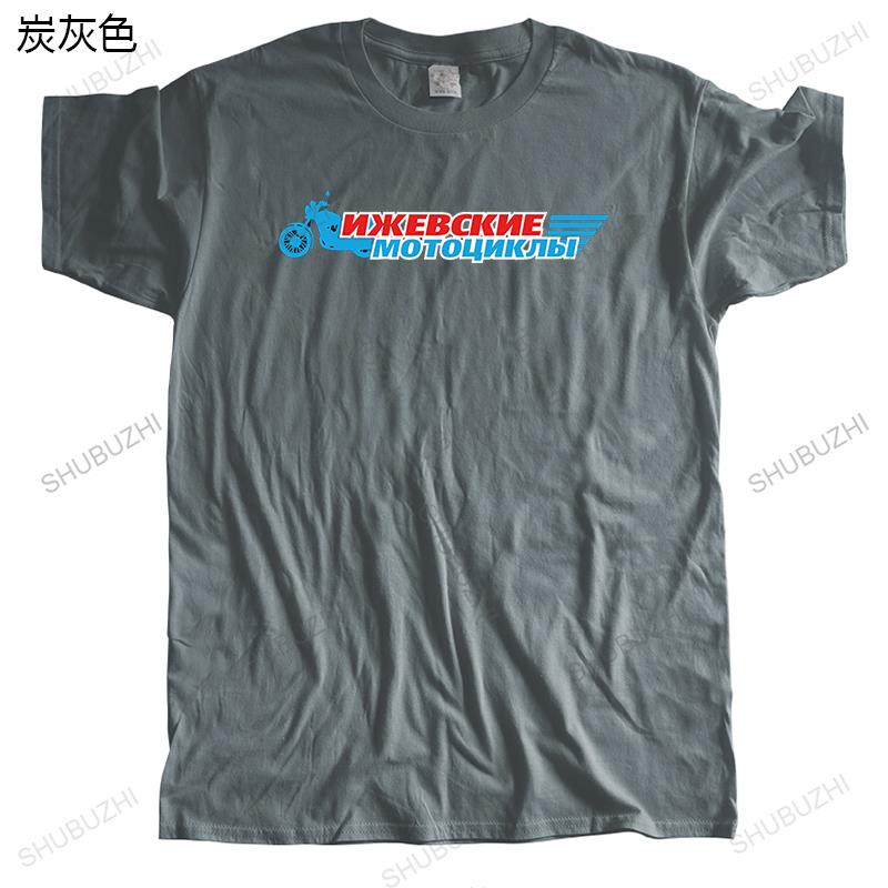 Male streetwear Tshirt luxury cotton T shirt tees Izh Motobikes Cool Russian summer Fashion Unisex O-neck Teeshirt Size