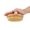Oval Beech Wood Bath Brush - Boar Bristle Back Scrubber and Handheld Sisal Massage Brush