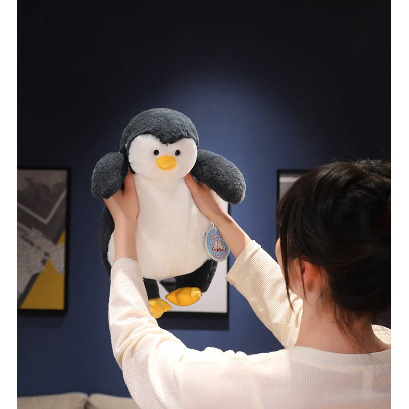 Lazy Penguin Plush Toy Pillow Doll Backrest Cushion Sleeping Companion Gift Girl