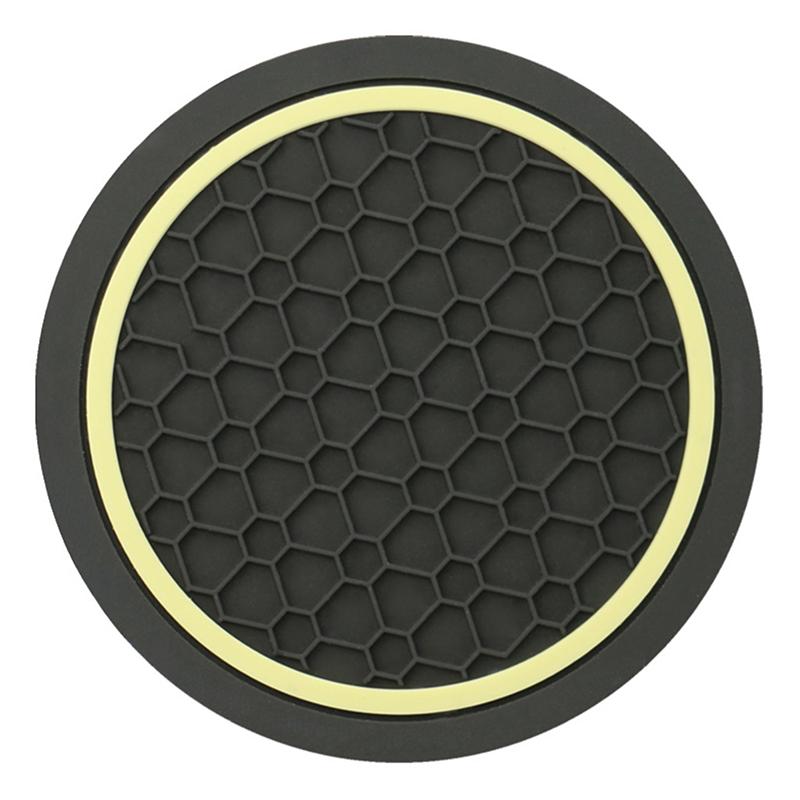 High Quality 2 Pcs Car Auto Cup Holder Anti Slip Insert Coasters Pads Interior Accessories For Most Cups Accessories
