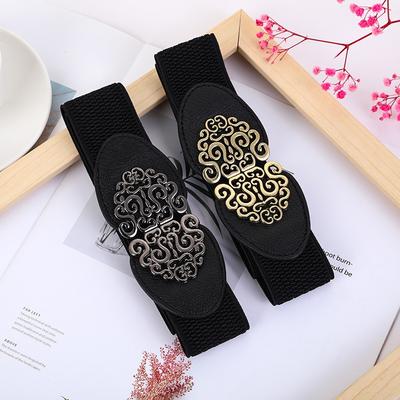 1PC 75cm Women's Elastic Belt Fashionable Elastic Wide Waist Seal New Casual Skirt Decorative Thin Belt