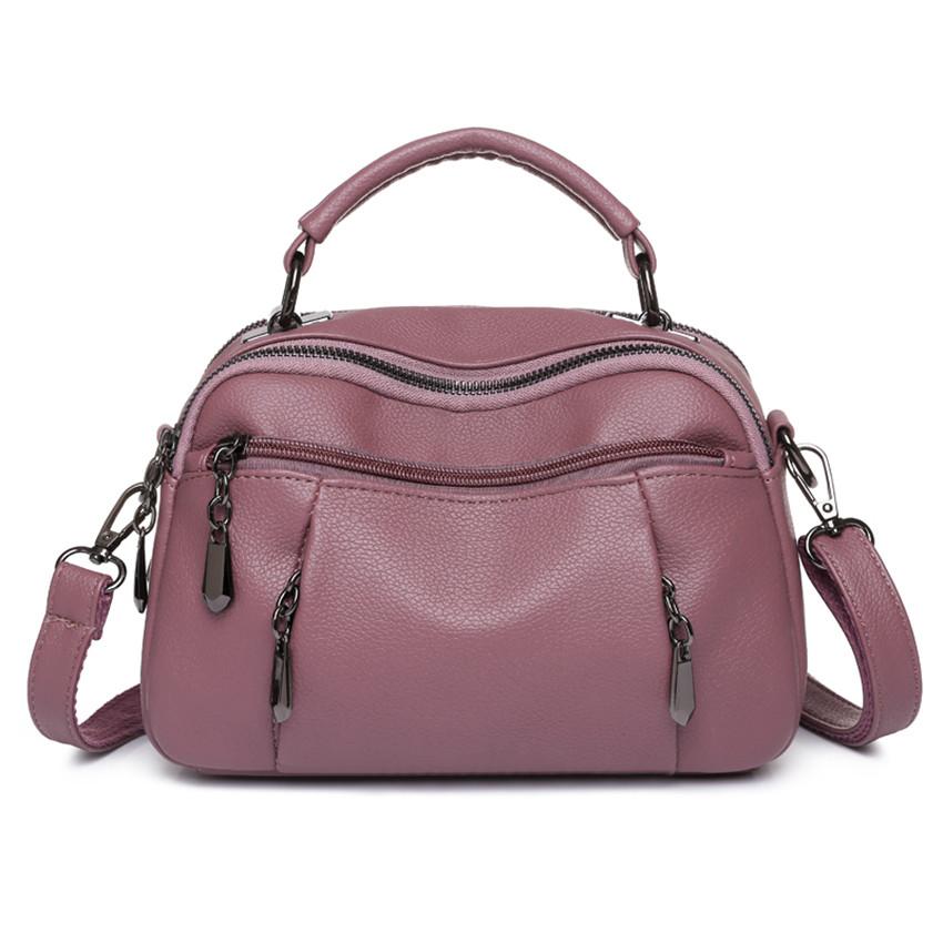 New Handbags for Women Luxury Designer Leather Shoulder Bags Multiple Pockets Crossbody Purses Sac Bandouillere Femme Solid FLAP