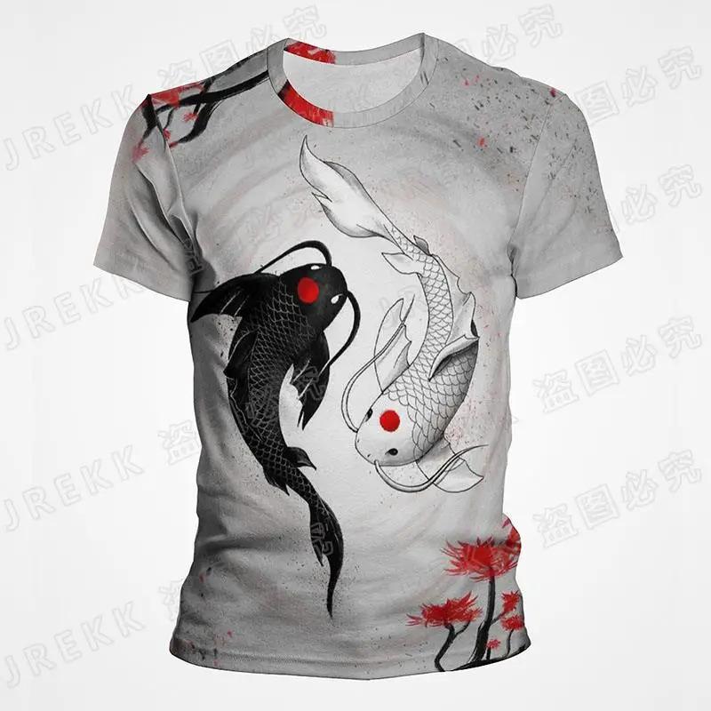 2025 Sommar Dam Herr 3D-tryckt T-shirt Yin Yang Skvaller Punkstil T-shirt BarnCool Toppar Tee