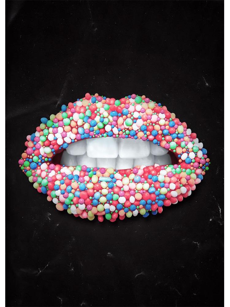 Nordic Abstract Sexy Lips Poster and Prints Neon Effect Graffiti Priceless Lips Canvas Painting Pictures For Home Shop Decor